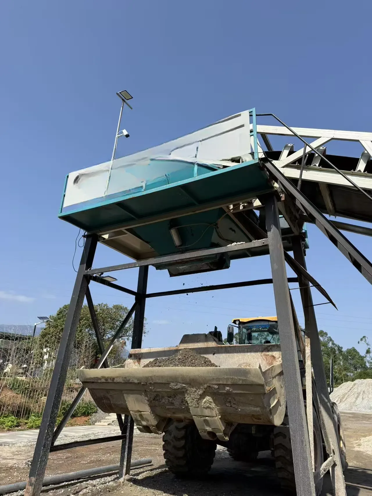 Stabilized soil mixing equipment, used to display stabilized soil mixing plant related equipment and structures