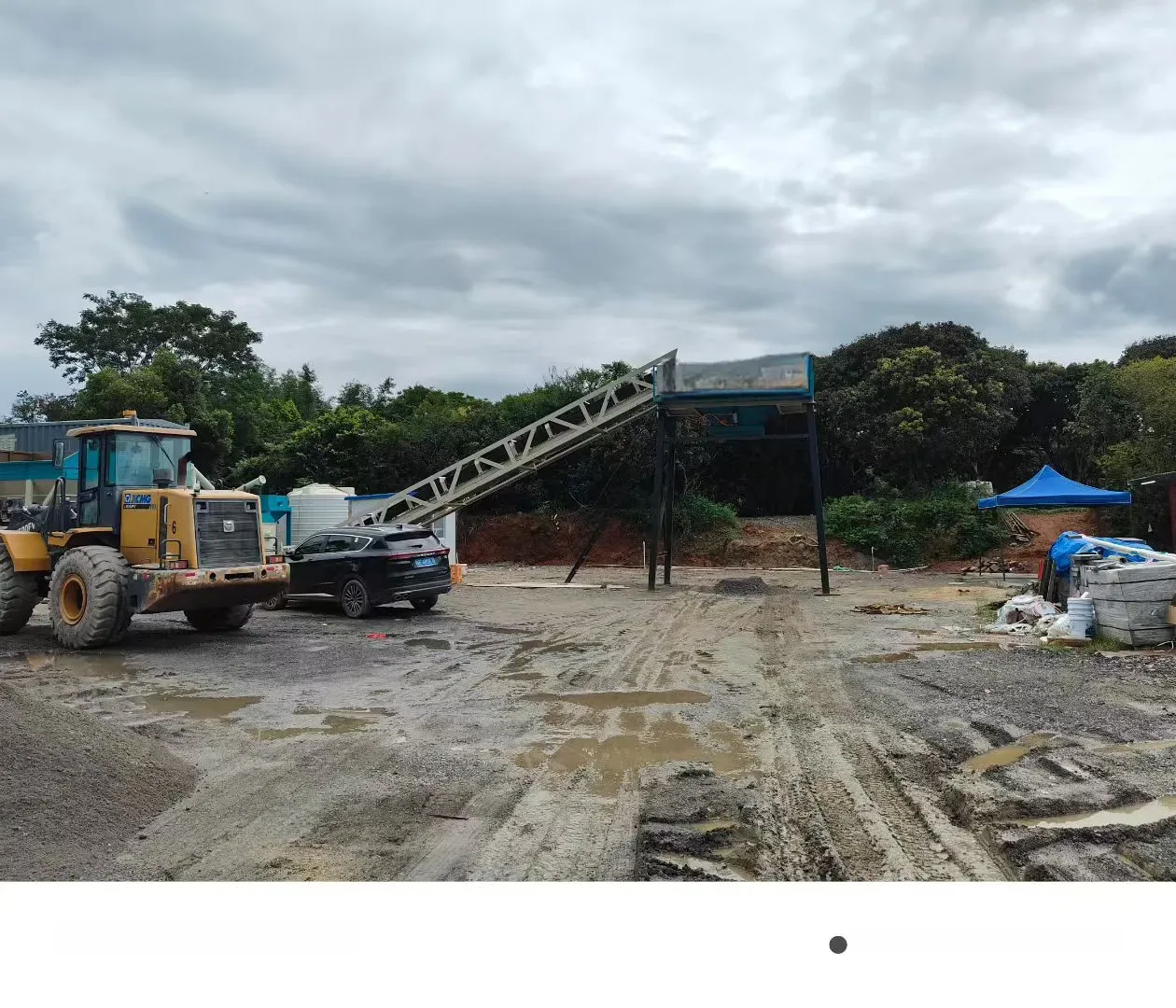 Stabilized soil mixing equipment, used to display stabilized soil mixing plant related equipment and structures
