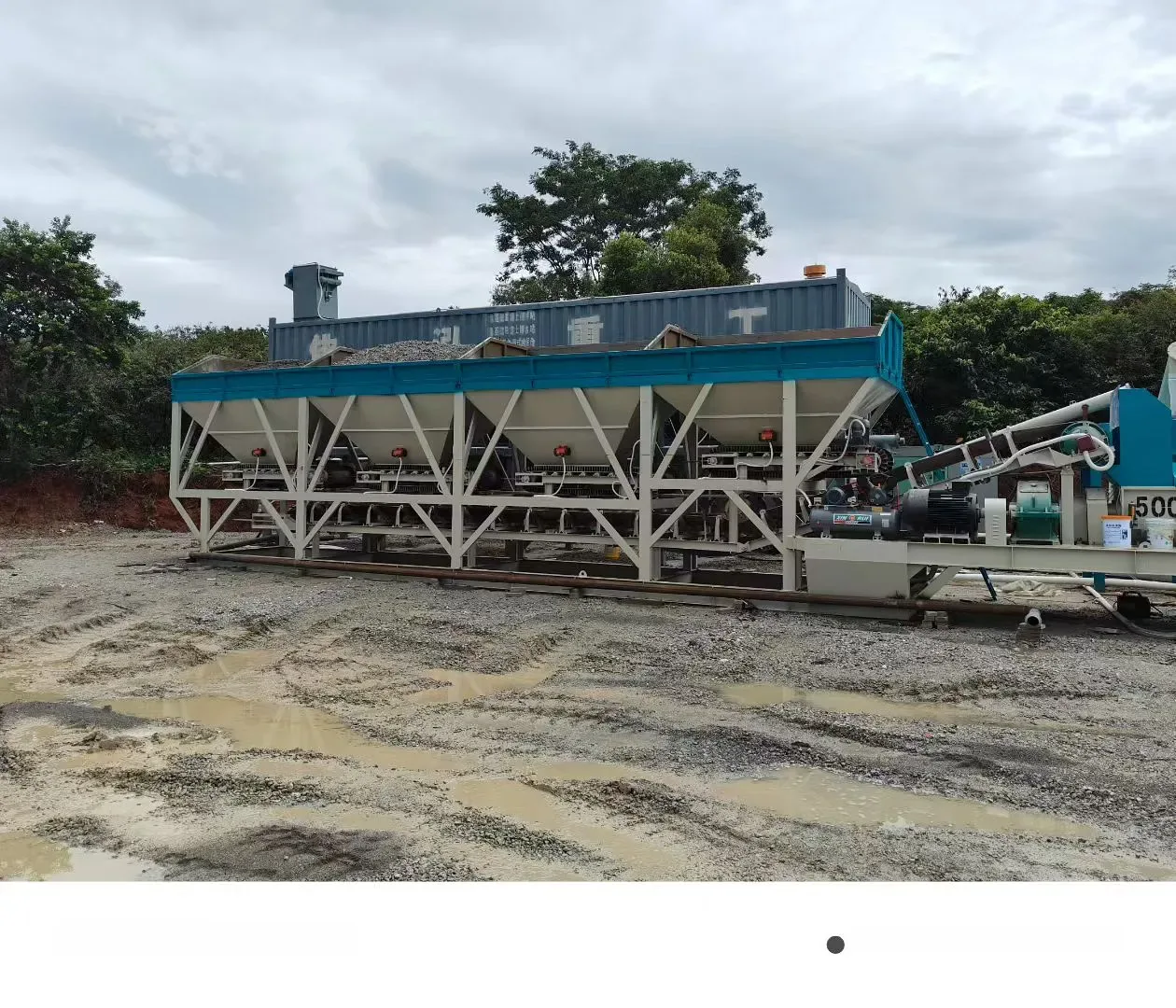 Stabilized soil mixing equipment, used to display stabilized soil mixing plant related equipment and structures