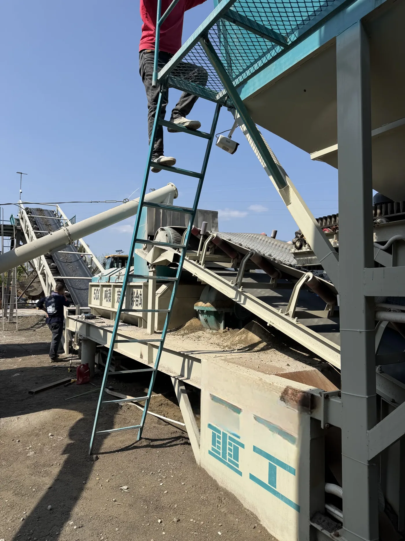 Stabilized soil mixing equipment, used to display stabilized soil mixing plant related equipment and structures