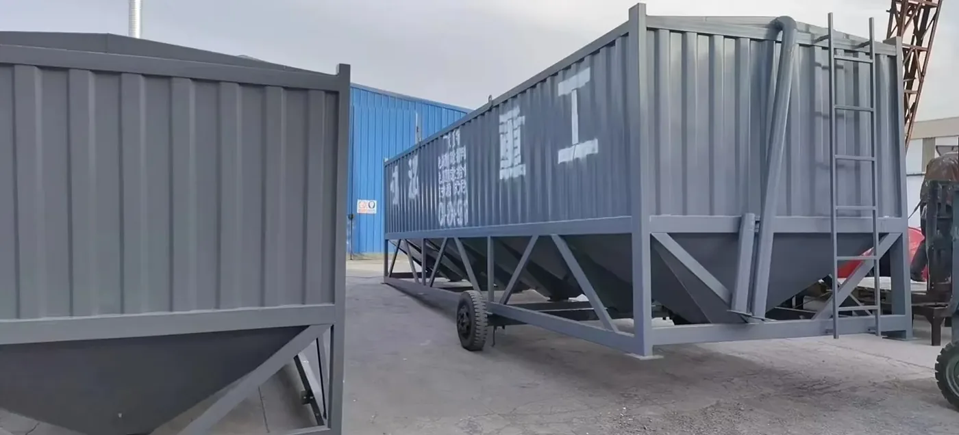 Horizontal cement and powder silo, used to display how to plan cement and powder material storage related equipment and structures