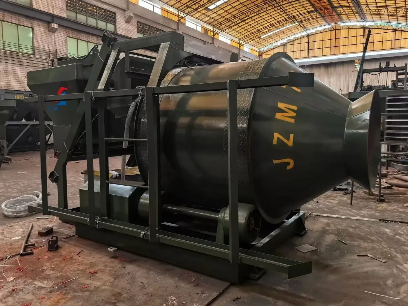 JZC series concrete mixer, used to demonstrate JZC350 drum concrete mixer related equipment and structures.