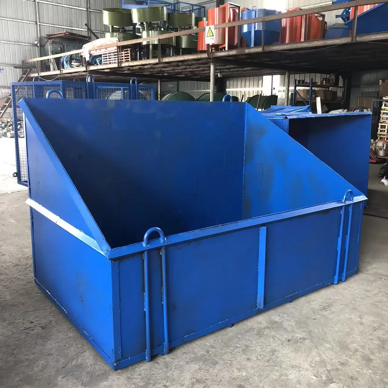 Supporting equipment for construction site waste pits, used to display equipment and structures related to construction site waste pit supporting equipment.