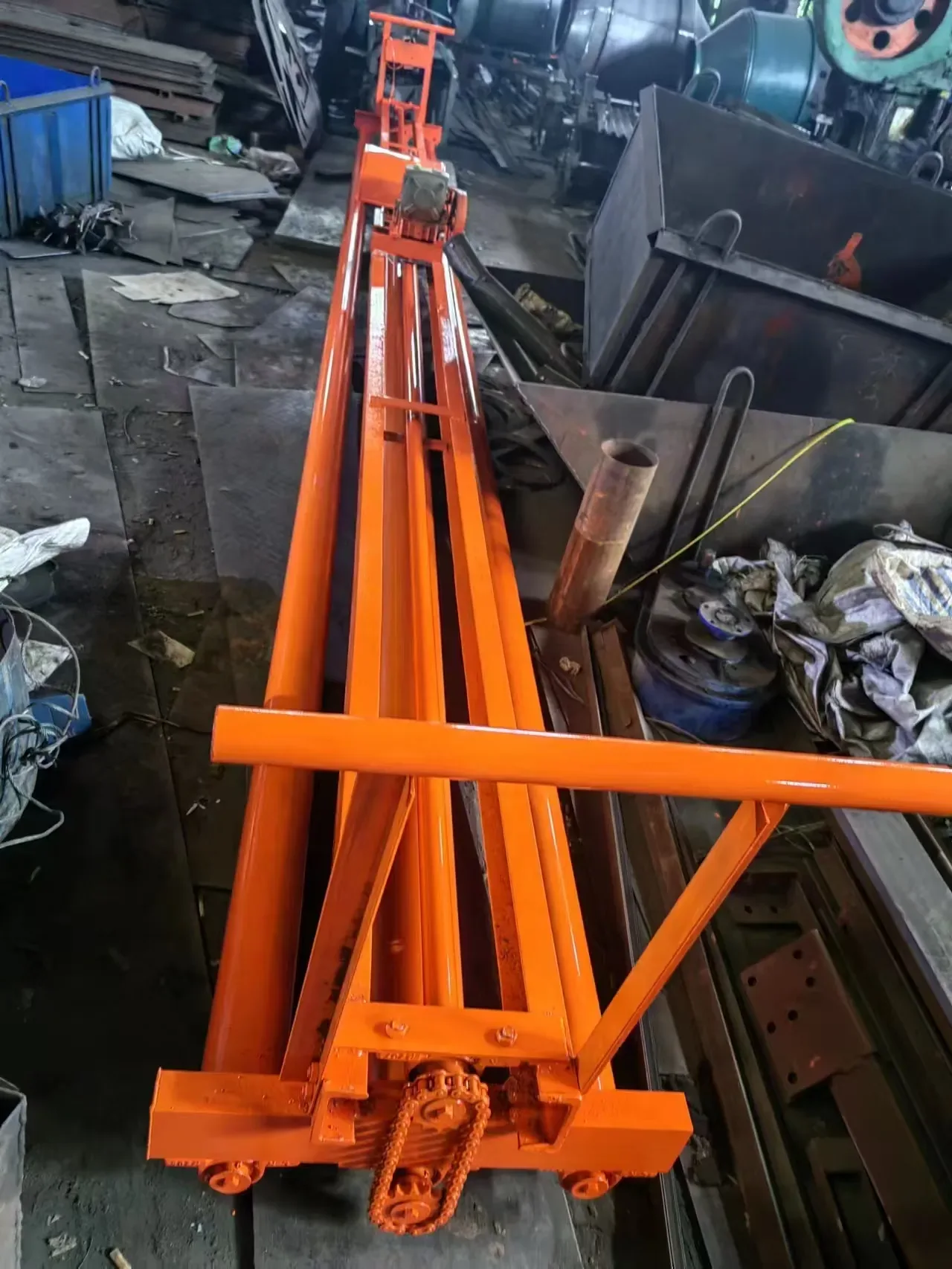 Small road construction machinery, used to display equipment and structures related to small road construction machinery