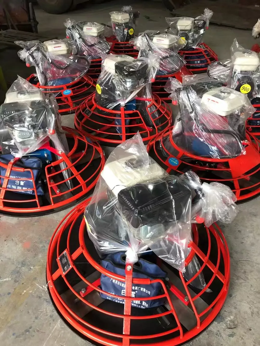 Concrete trowel machine, used to display equipment and structures related to the concrete trowel machine