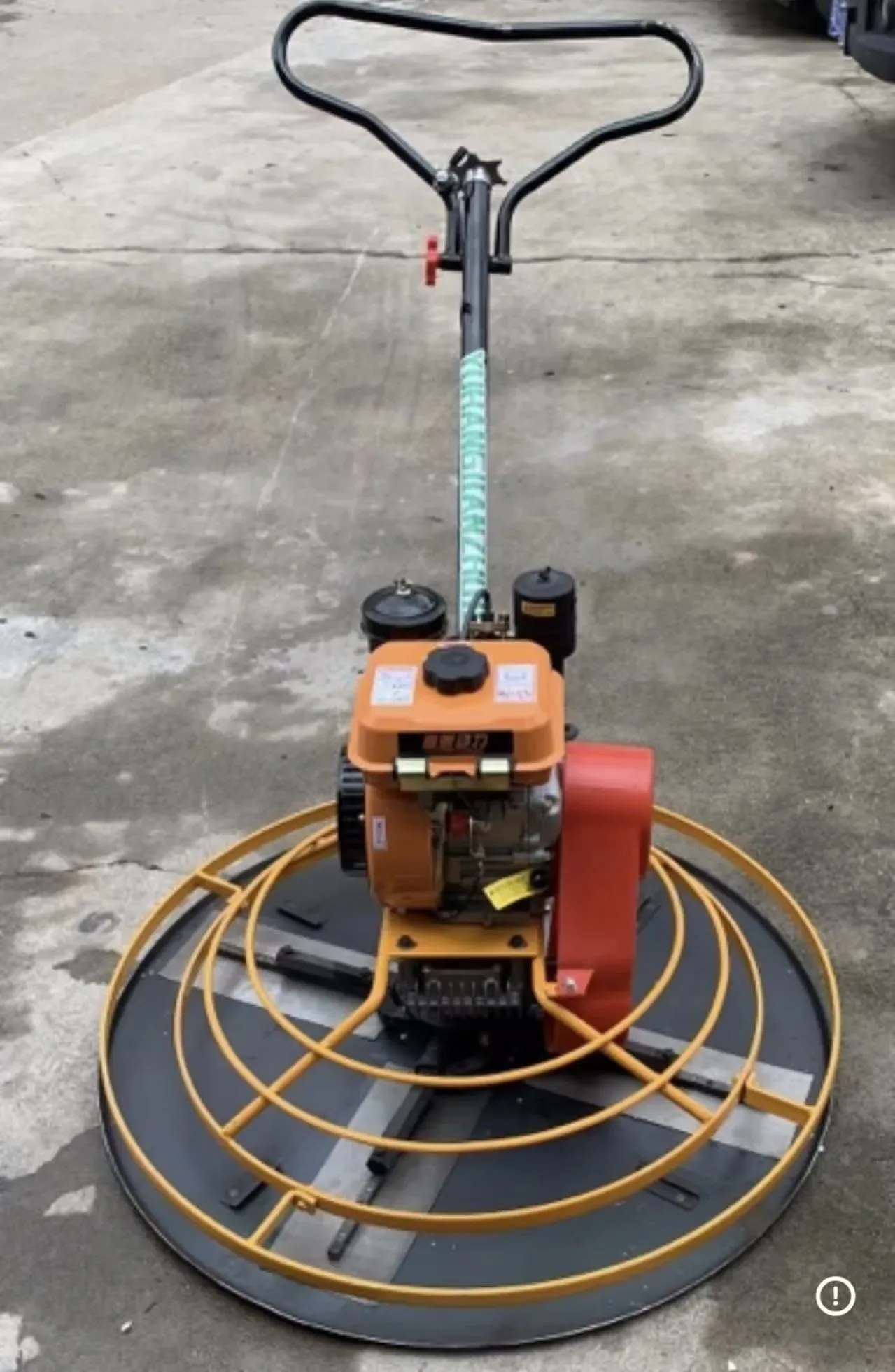 Concrete trowel machine, used to display equipment and structures related to the concrete trowel machine