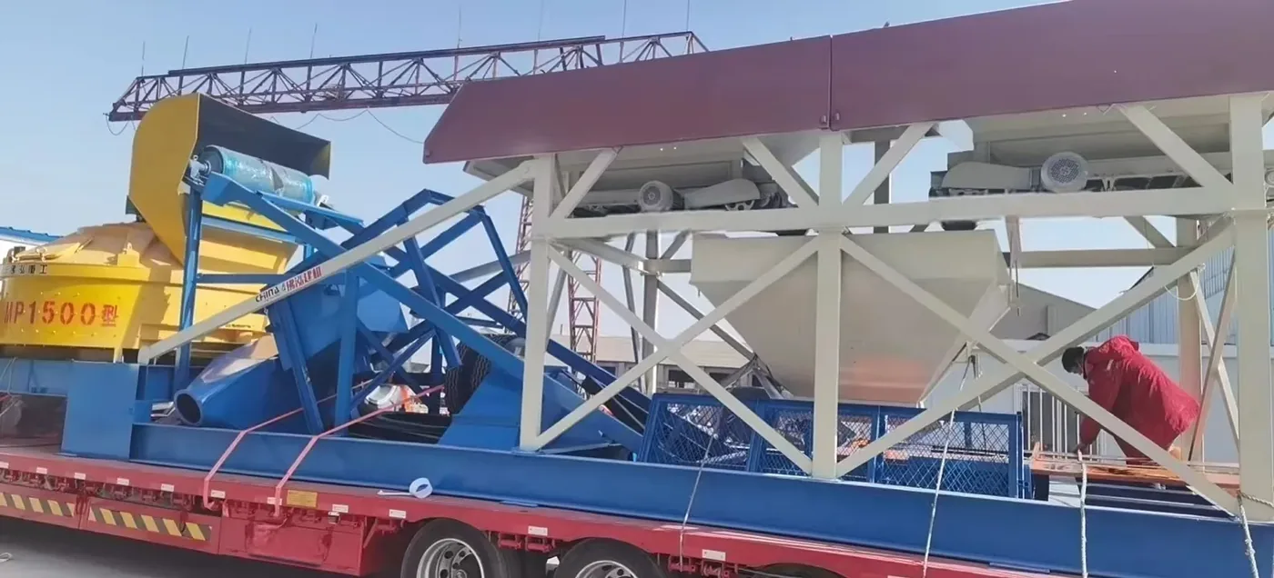 concrete equipment project site, used to display equipment and structures related to batching plant pre-installation checklist