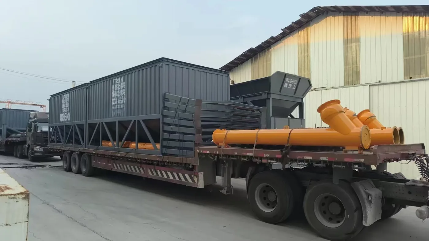 concrete equipment project site, used to display equipment and structures related to concrete equipment industry applications