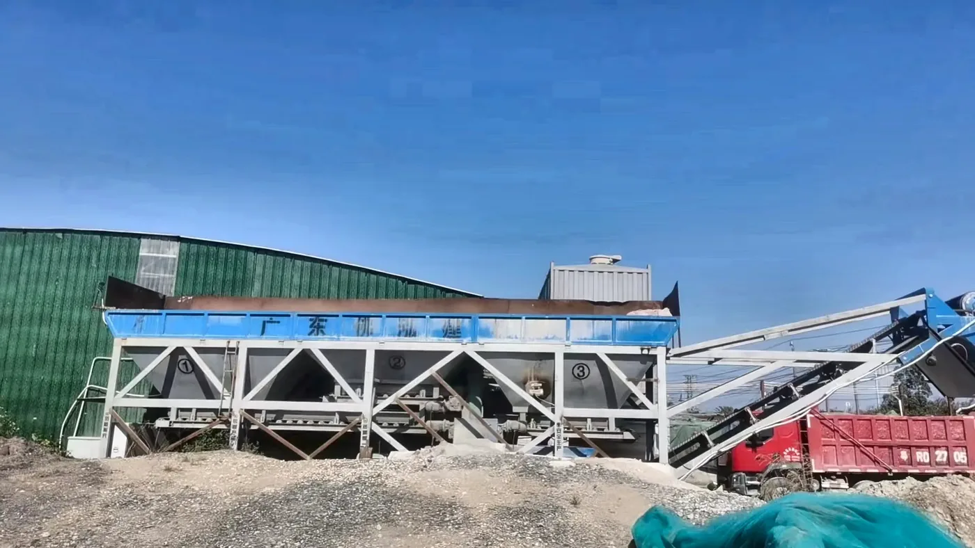 On the concrete equipment project site, used to display equipment and structures related to concrete batching plant installation and commissioning preparation