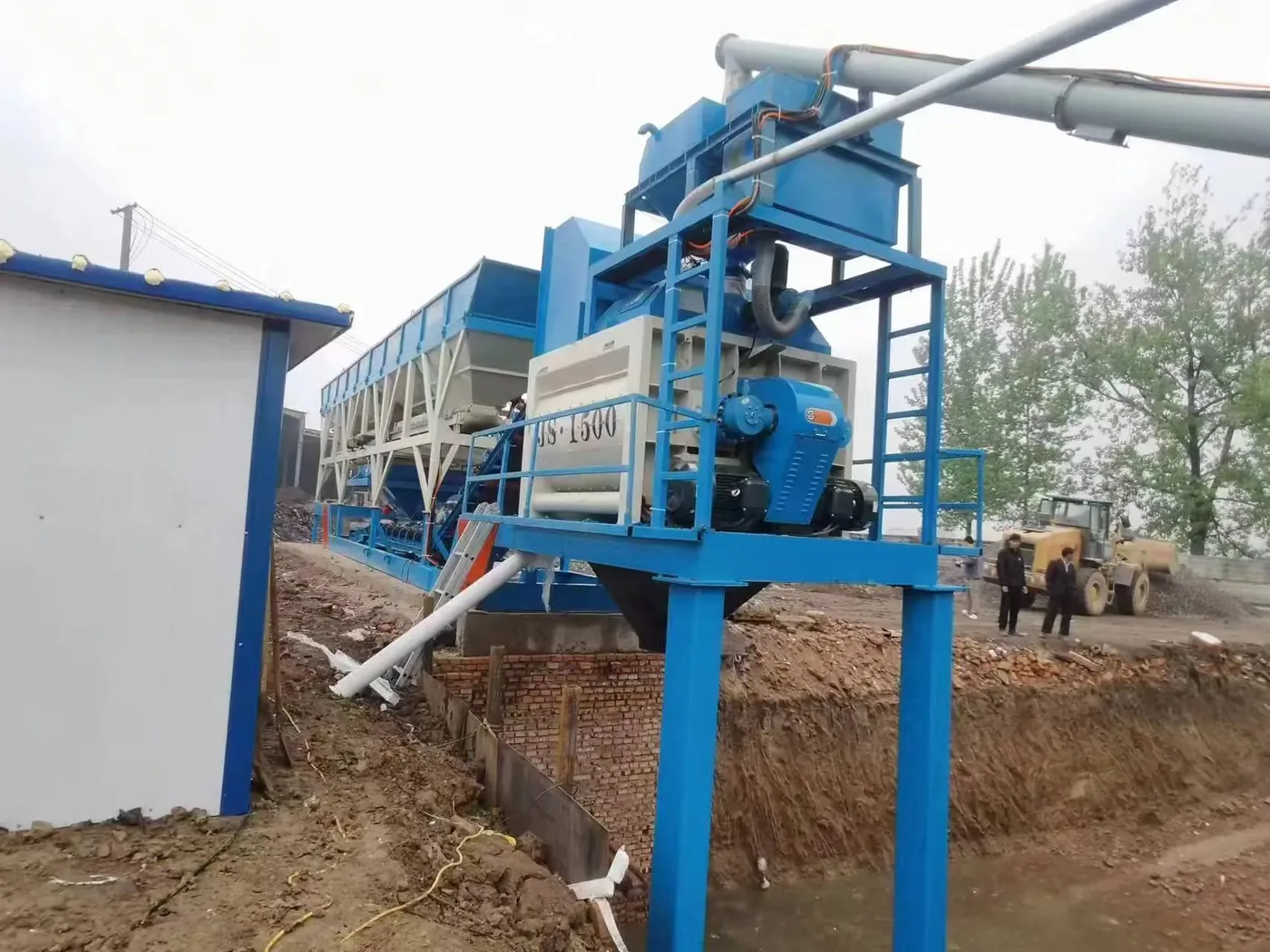 foundation concrete mixing equipment, used to show concrete batching plant how to plan related equipment and structures for the master plan