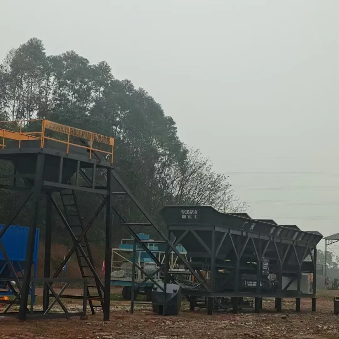 Integrated concrete mixing equipment, used to display equipment and structures related to concrete batching plant site preparation.