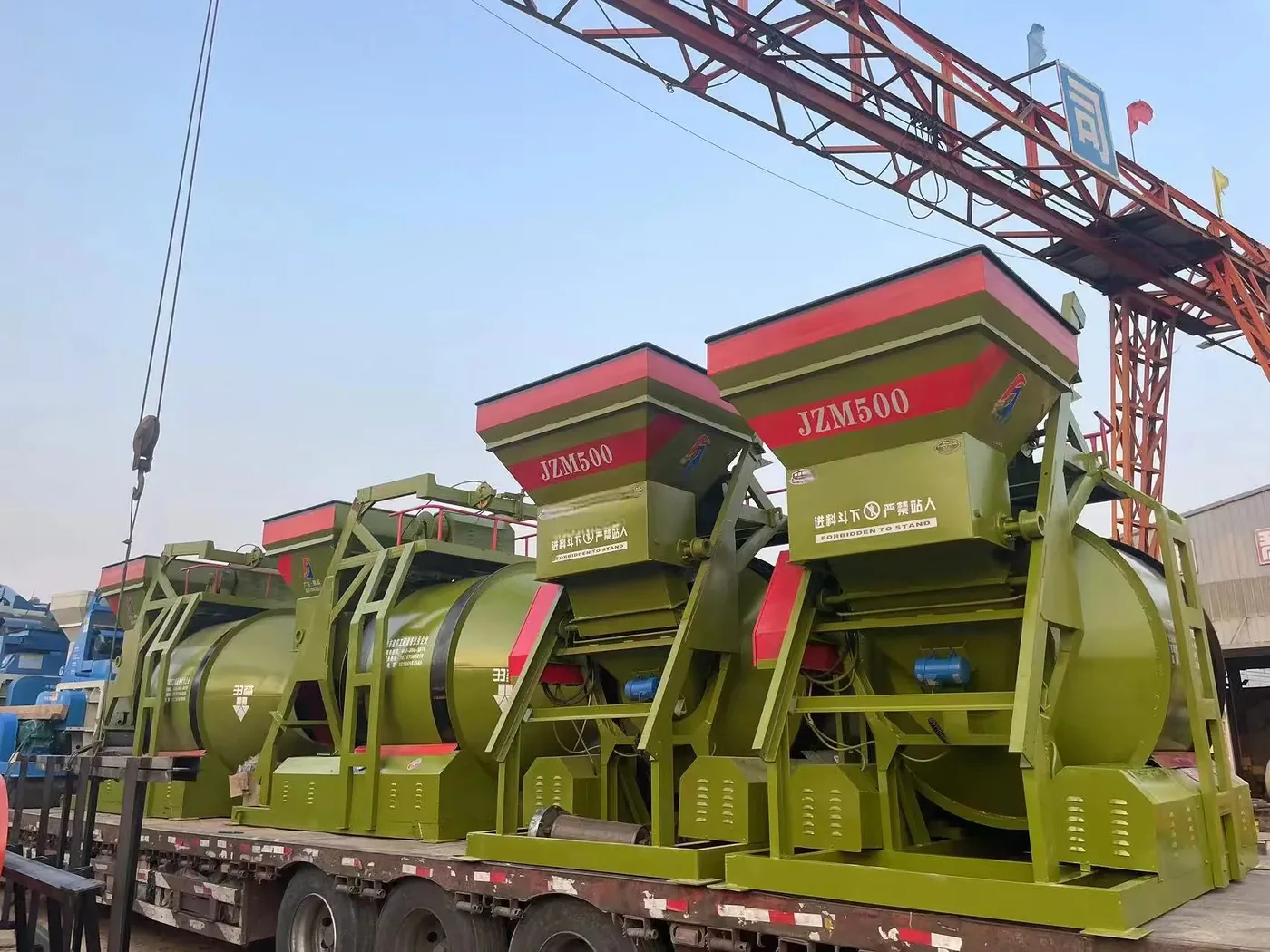 Roller concrete mixing equipment, used to display small contractor concrete equipment solutions related equipment and structures