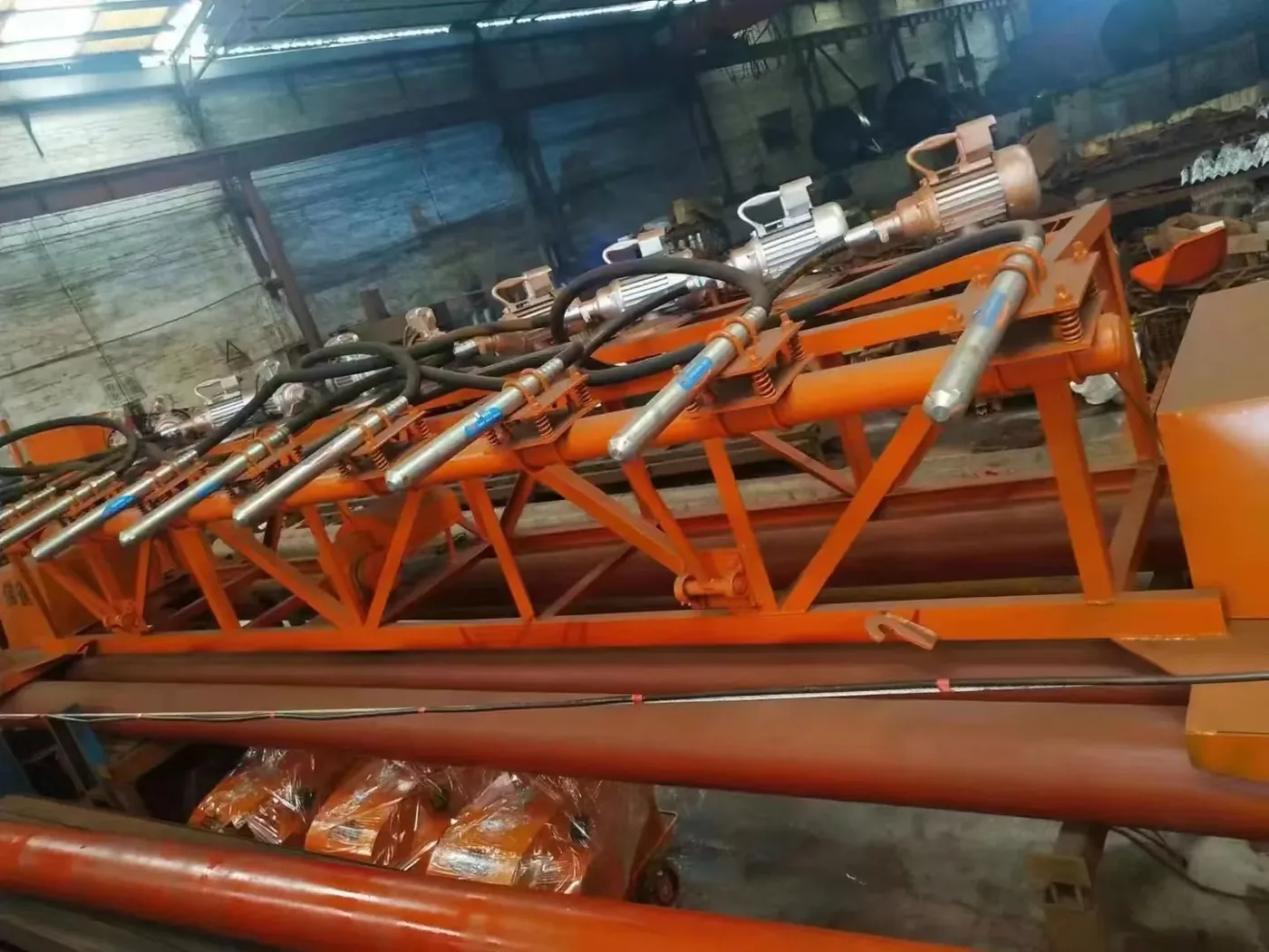 concrete paving equipment, used to display related equipment and structures
