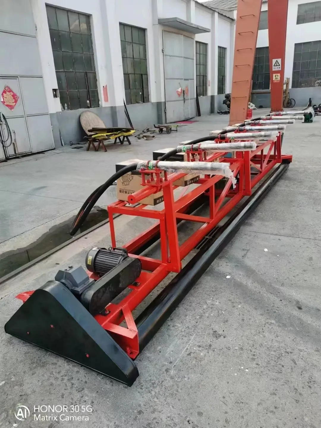 concrete paving equipment, used to display related equipment and structures
