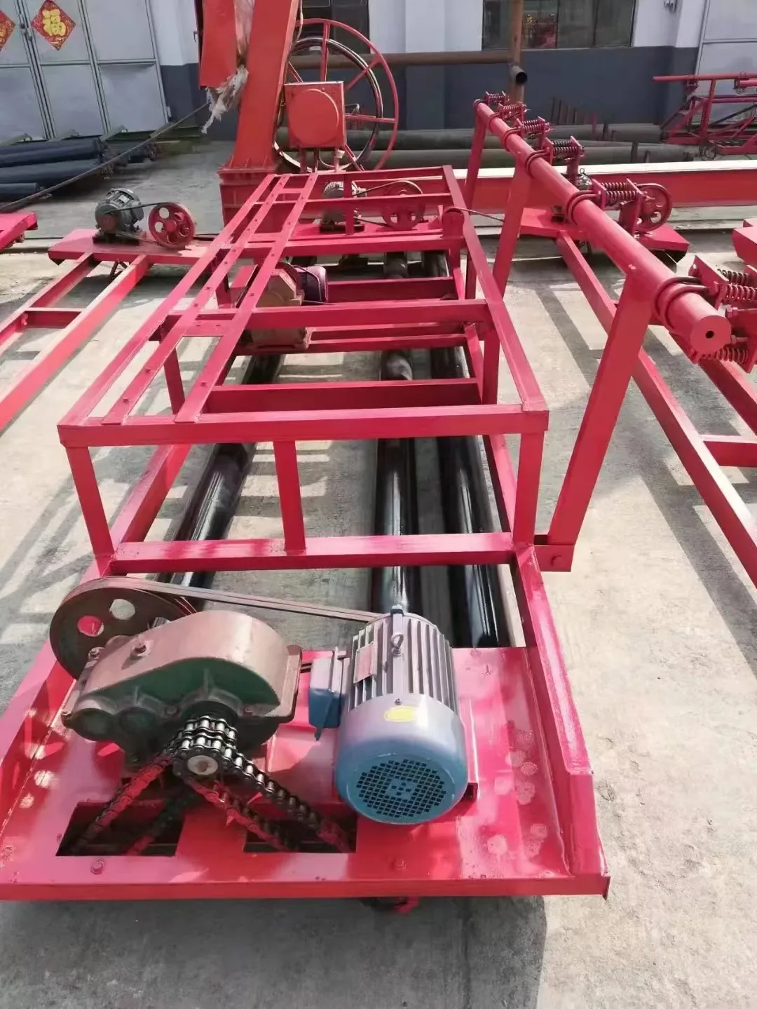 Concrete paving equipment, used to display equipment and structures related to small concrete and construction equipment