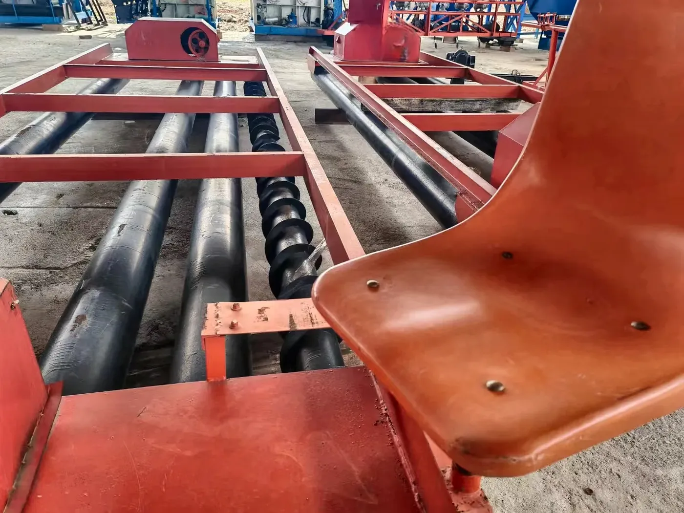 concrete paving equipment, used to display related equipment and structures