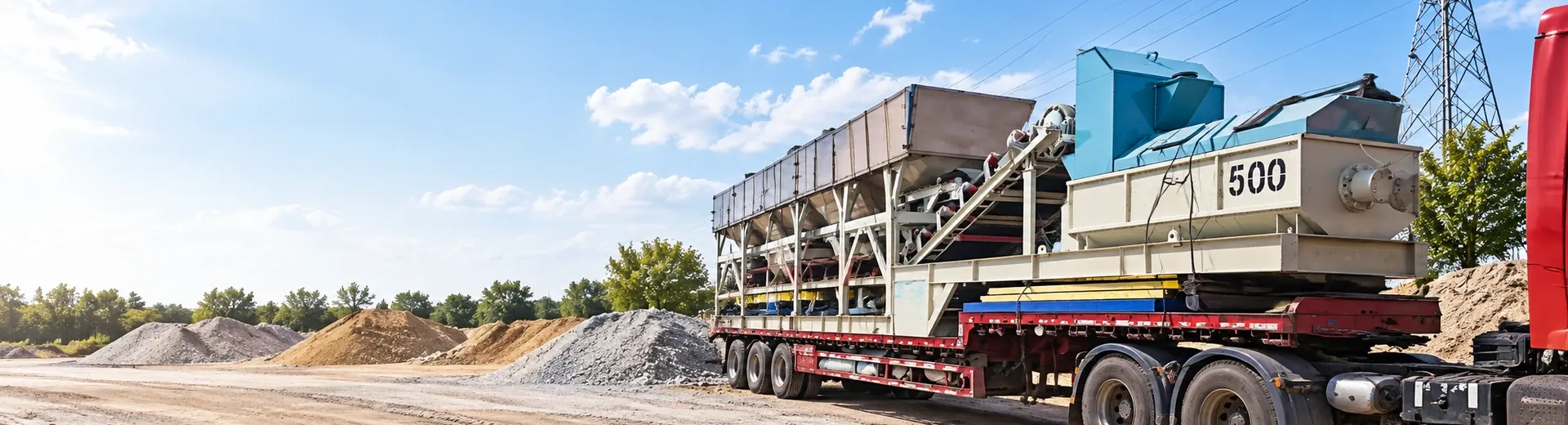 Concrete machinery and equipment products, structural or project site live photos