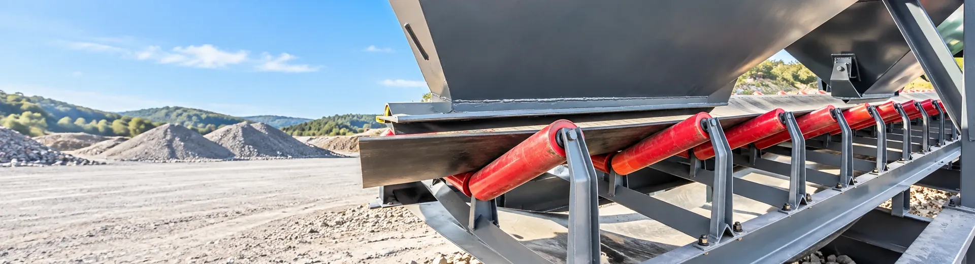 Modular concrete mixing equipment batching, conveying, and main mixer structural real shots