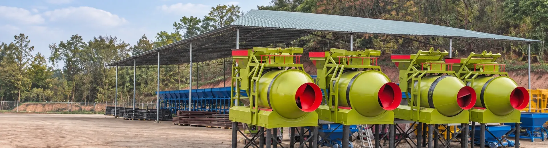 Concrete machinery and equipment products, structural or project site live photos
