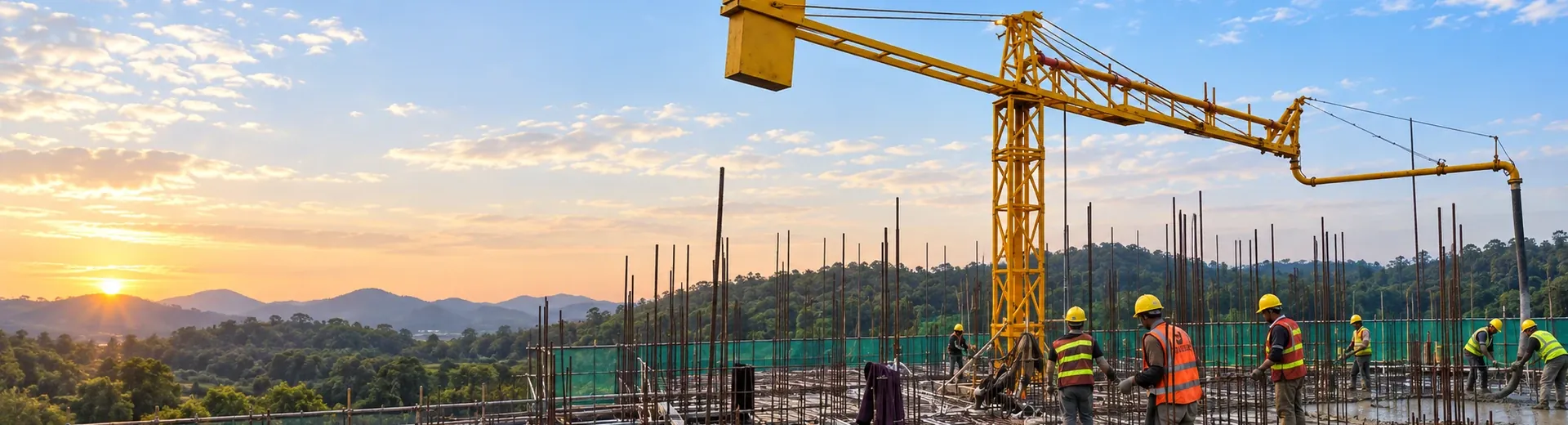 Concrete placing equipment products and equipment structure real shots