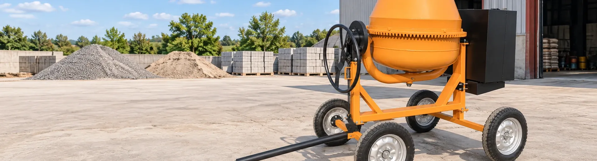 Diesel-powered concrete mixer Products and equipment structure real photos