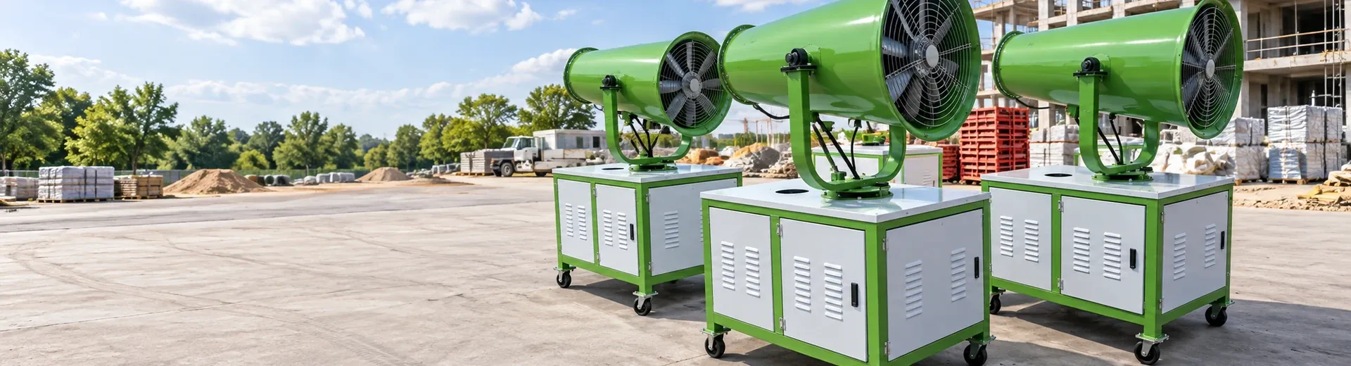 On-site photos of construction site spray dust suppression equipment products and equipment structures