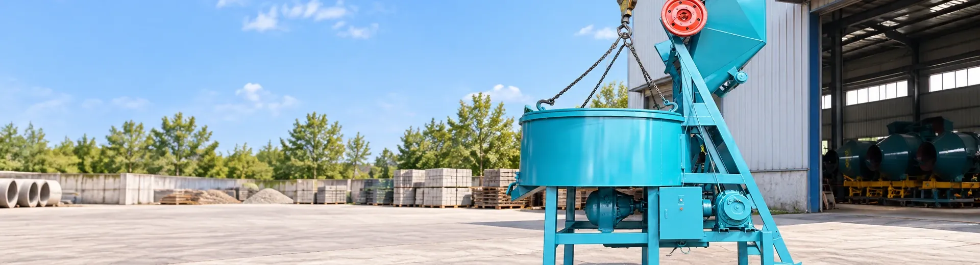 Open-mouth concrete mixer products and equipment structure actual photos