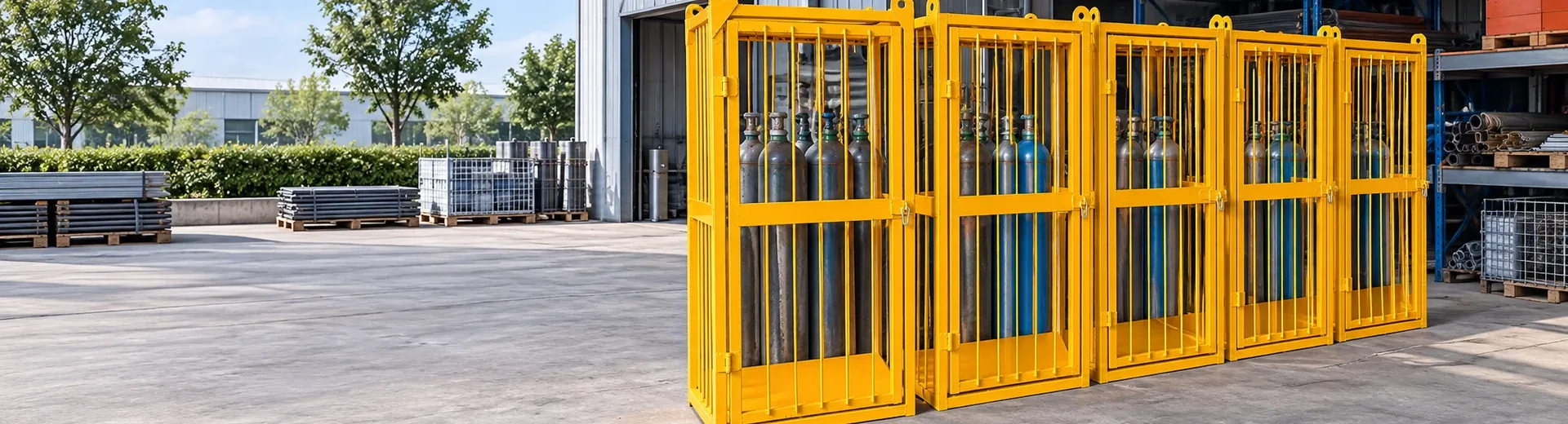 Gas cylinder transport cage products and equipment structure actual photos