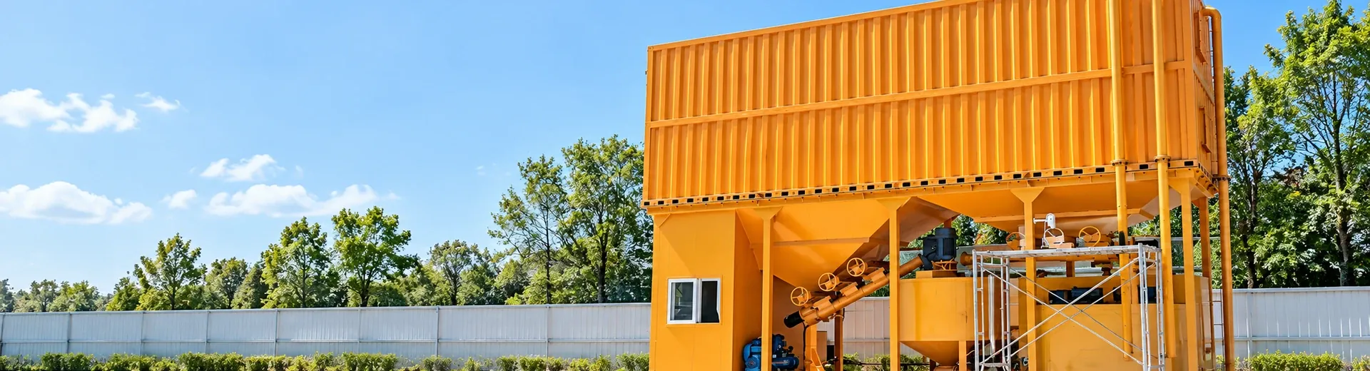 Mortar batching plant and production line products and equipment structure footage