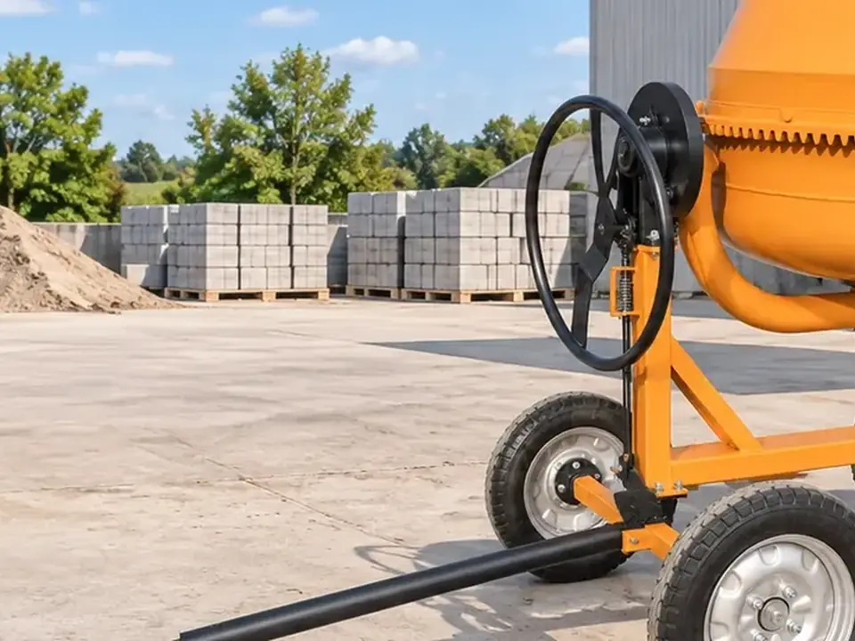 Diesel-powered concrete mixer Products and equipment structure real photos