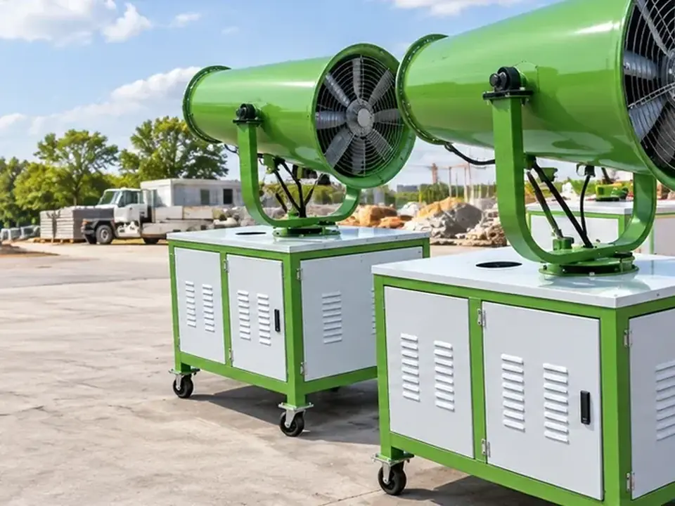 On-site photos of construction site spray dust suppression equipment products and equipment structures