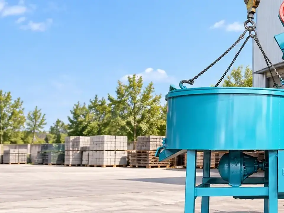 Open-mouth concrete mixer products and equipment structure actual photos