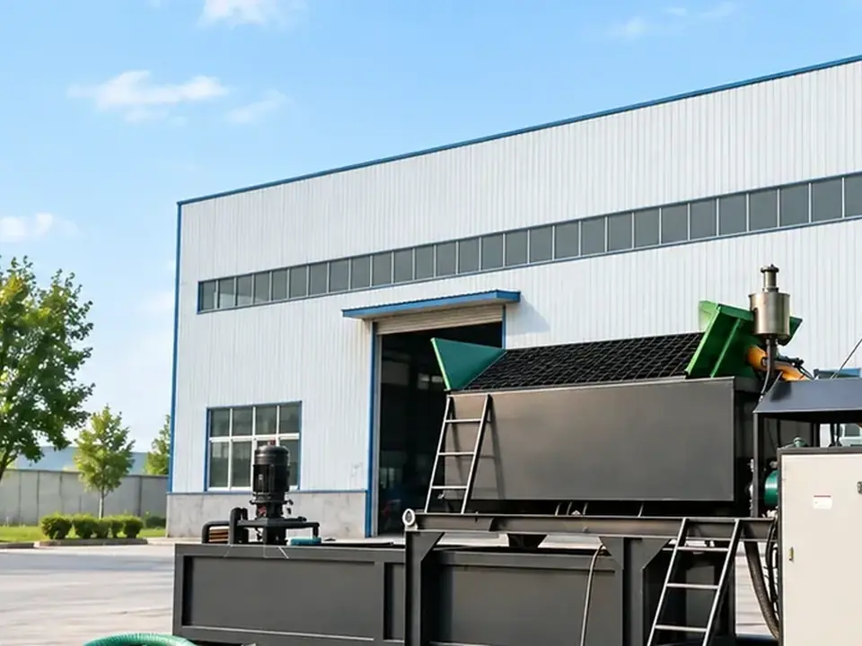 Flowable filling material production system products and equipment structure footage