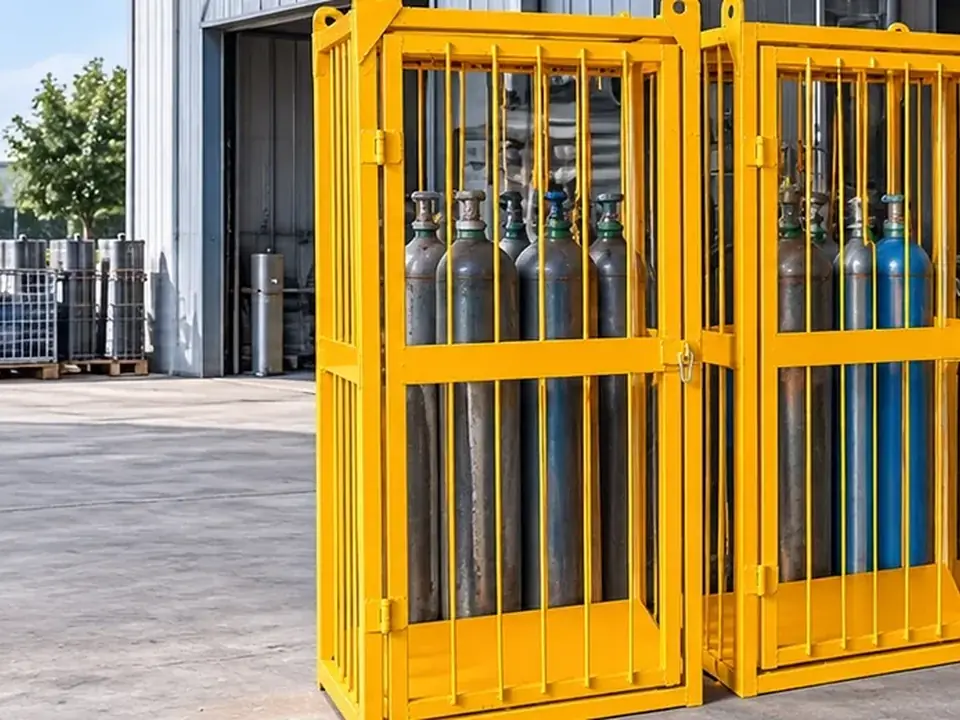Gas cylinder transport cage products and equipment structure actual photos