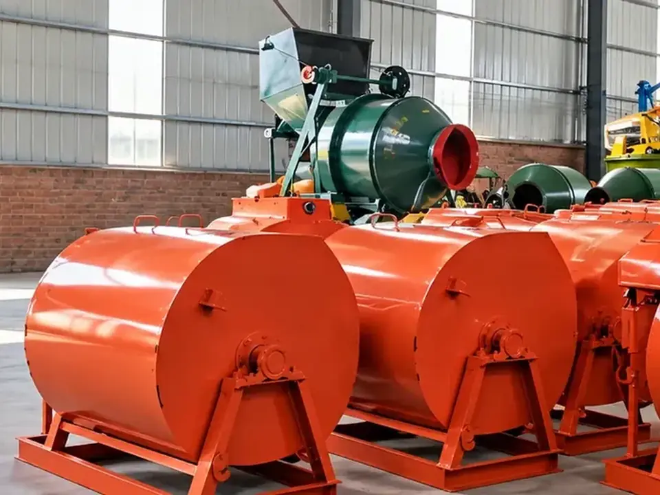 Horizontal mortar mixer product and equipment structure actual photos