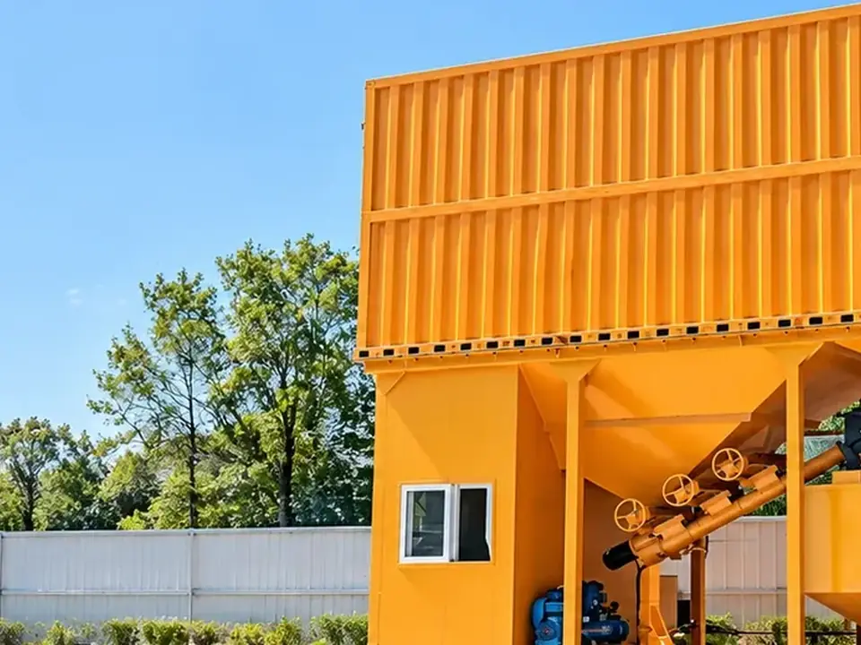 Mortar batching plant and production line products and equipment structure footage