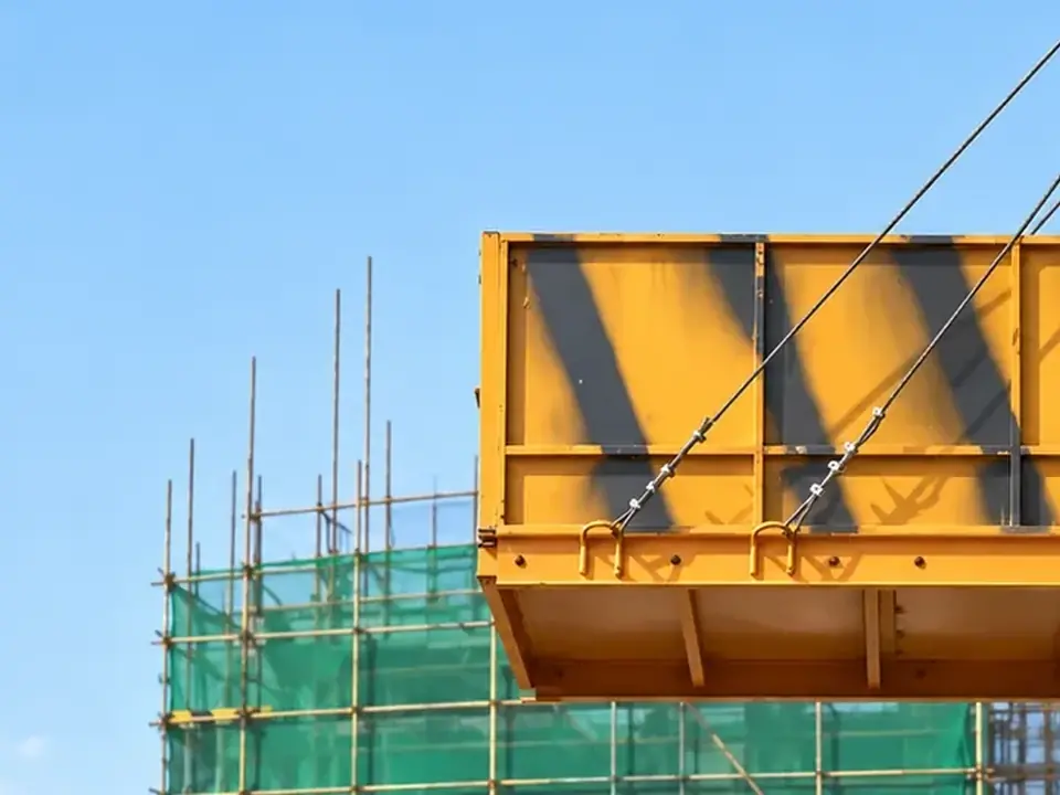 Real shots of construction unloading platform products and equipment structure